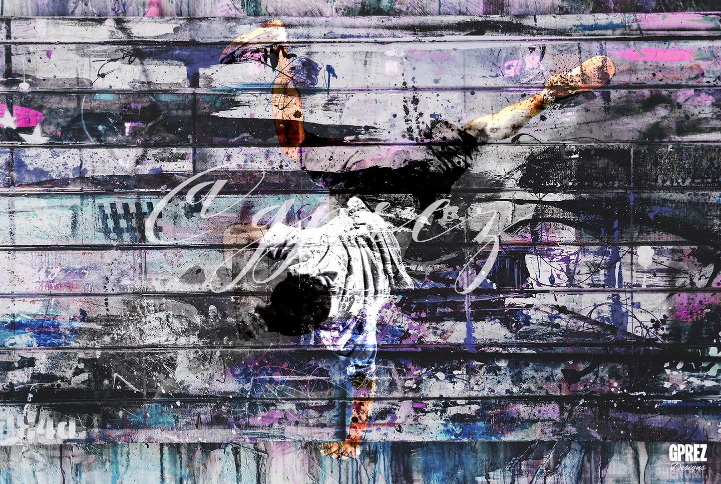 Breakdancer Art Print