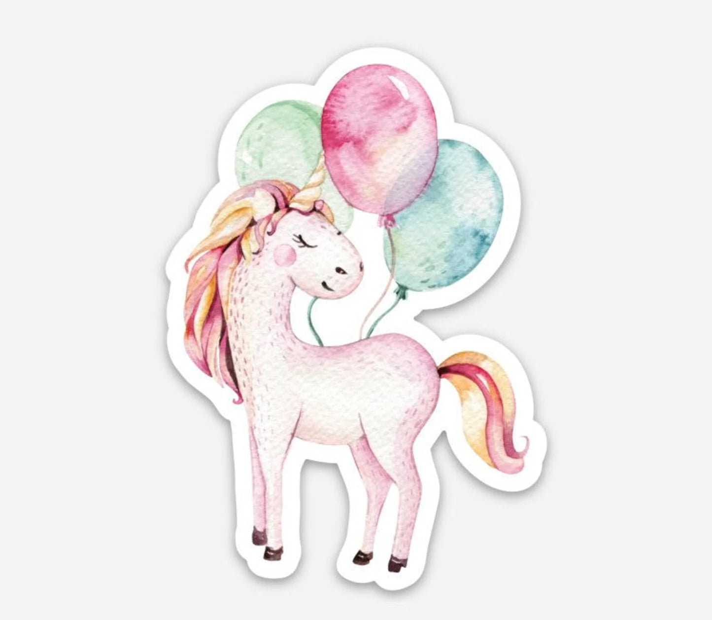 Unicorn & Balloons Magnet