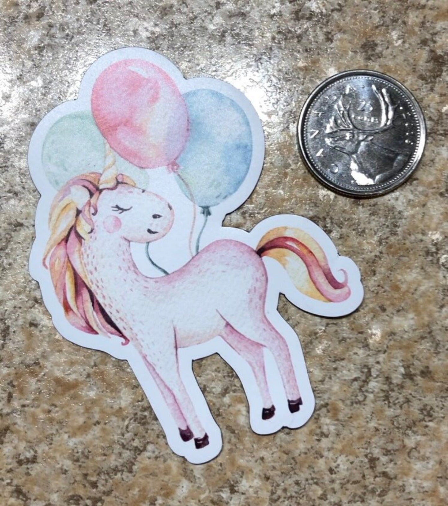Unicorn & Balloons Magnet